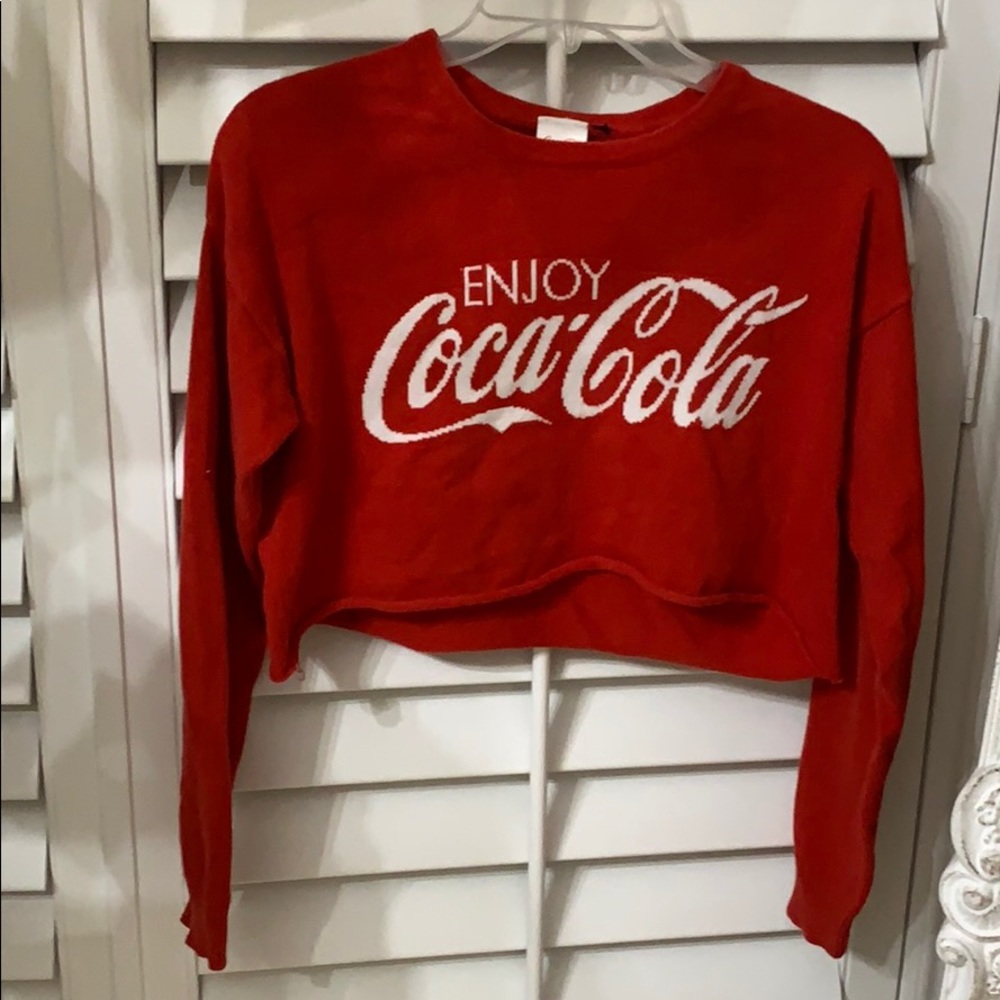 Cropped graphic sweatshirt